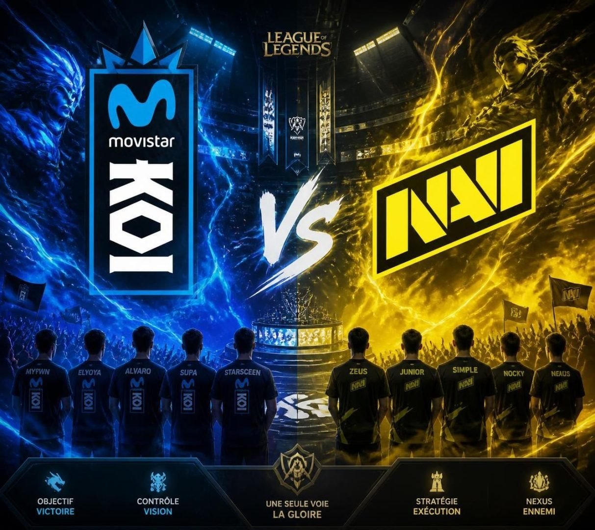découvrez notre pronostic pour le match movistar koi contre natus vincere en lec league of legends le 16 août 2026. analyse des équipes, performances et conseils pour parier.