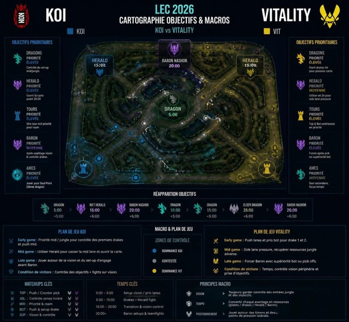découvrez notre pronostic pour le match movistar koi vs team vitality en lol esport lec du 26 juillet 2026. analyse, conseils et cotes pour parier en toute confiance.