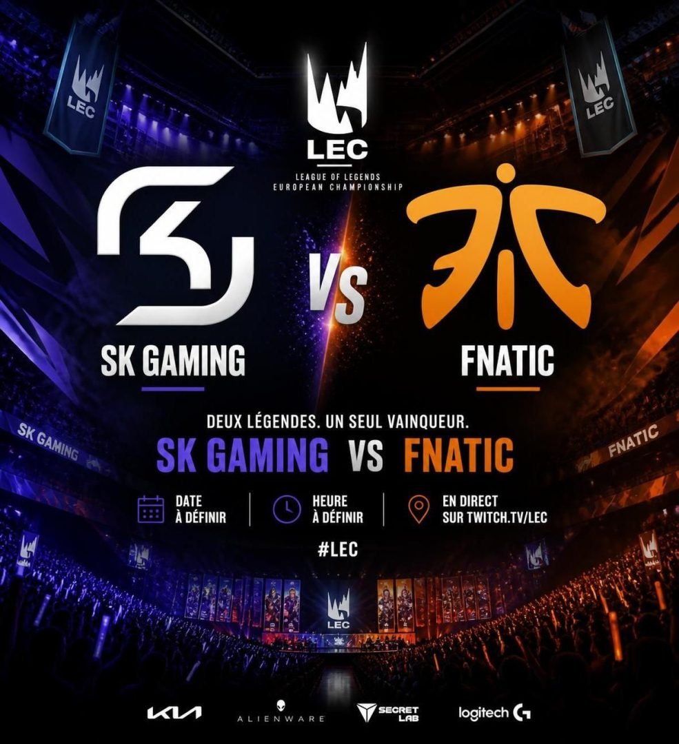 découvrez notre pronostic pour le match de lol esport lec entre sk gaming et fnatic du 15 août 2026. analyse, cotes et conseils pour parier en toute confiance.