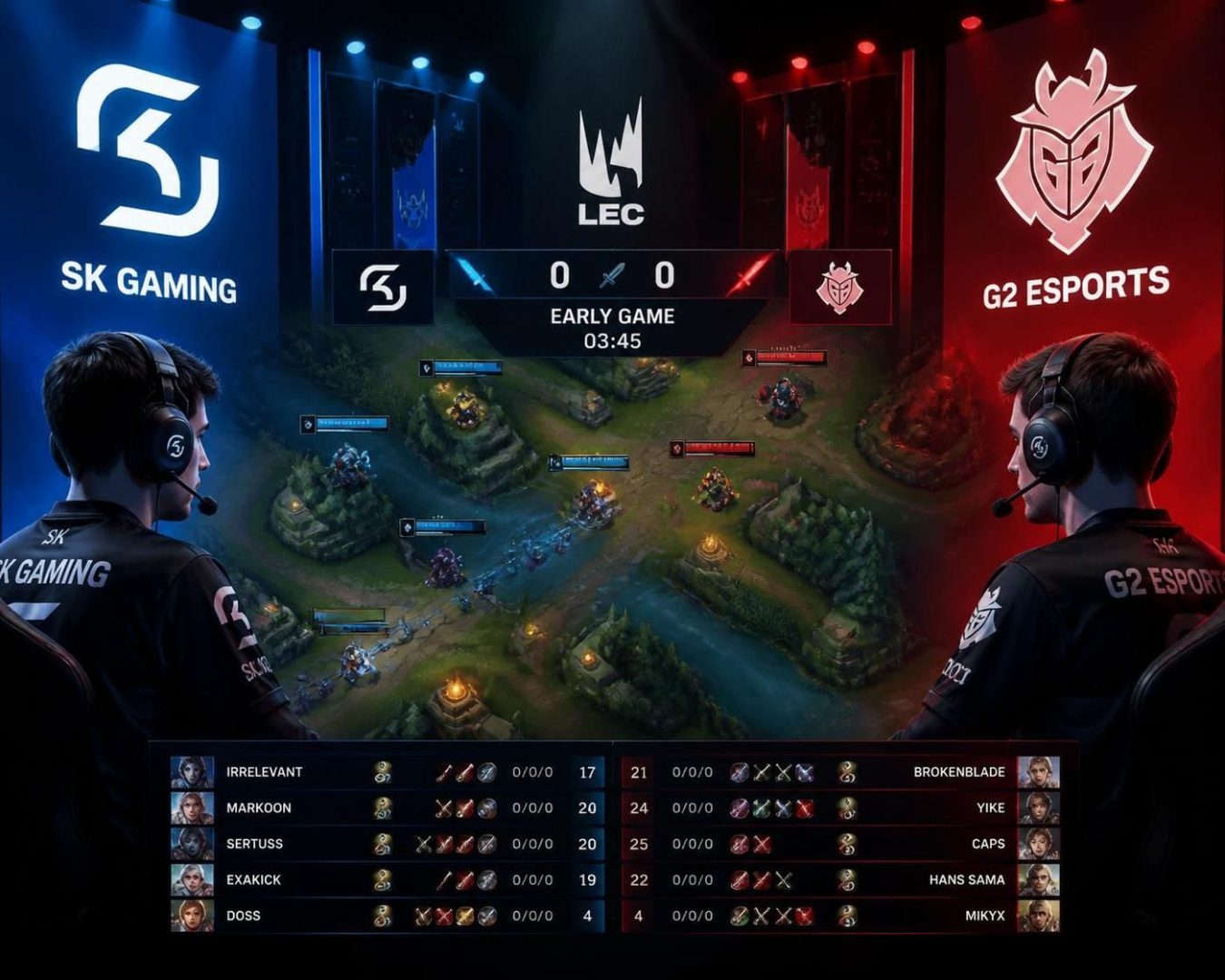 découvrez notre pronostic pour le match sk gaming vs g2 esports lors de la compétition lol esport lec du 2 août 2026. analyse, conseils et prévisions pour parier en toute confiance.