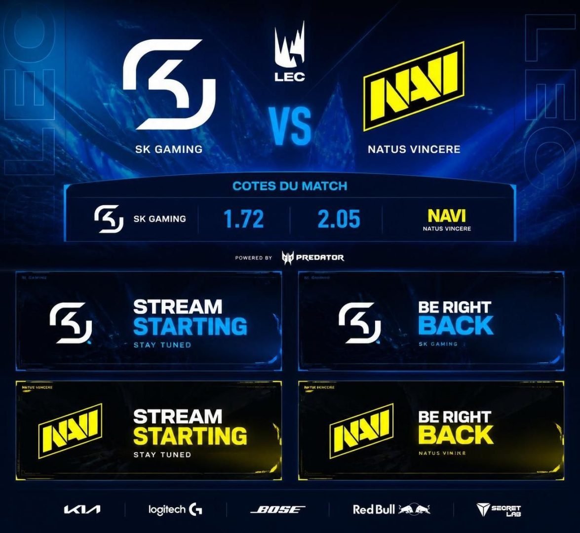 découvrez notre pronostic détaillé pour le match sk gaming vs natus vincere en lol esport lec du 8 août 2026. analyse, statistiques et conseils pour parier sur ce duel excitant.