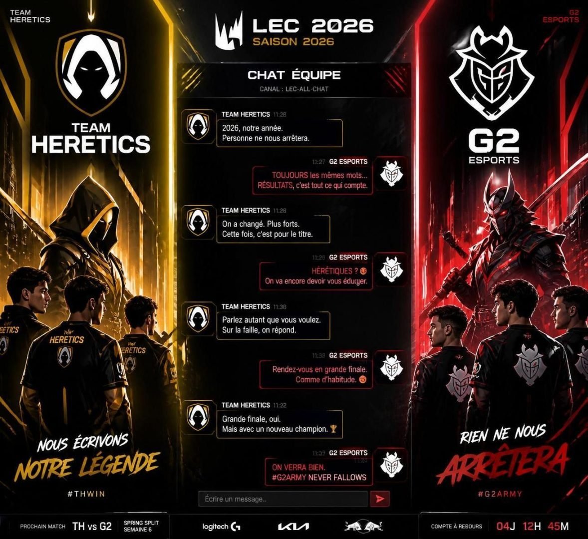 découvrez notre pronostic pour le match team heretics vs g2 esports en league of legends, lors de la lec du 9 août 2026. analyse, cotes et conseils pour parier.