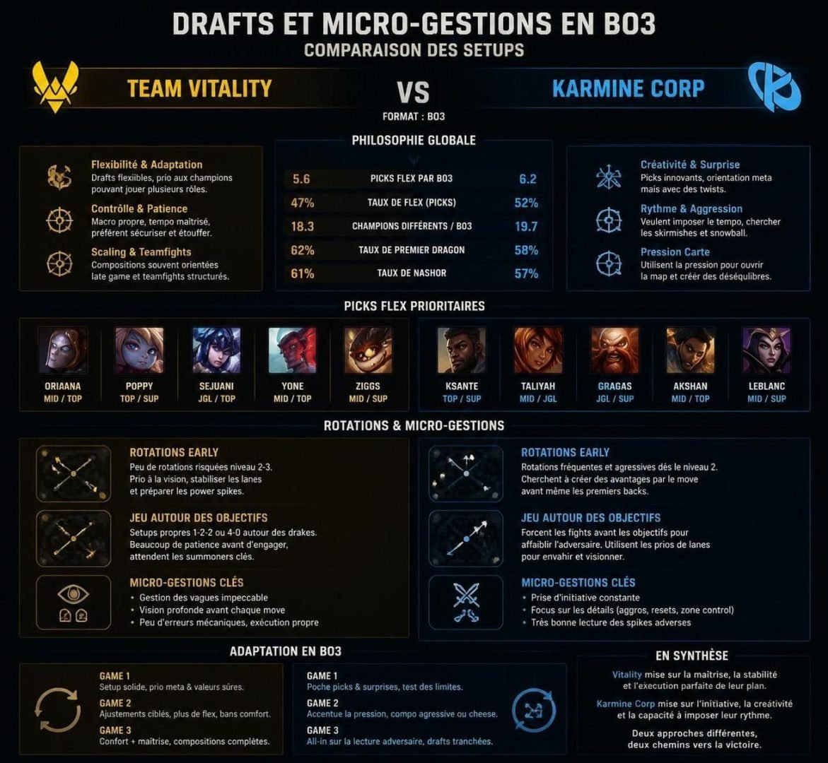 découvrez notre pronostic pour le match team vitality vs karmine corp en lol esport lec du 25 juillet 2026. analyse des équipes, conseils et attentes pour cette rencontre incontournable.