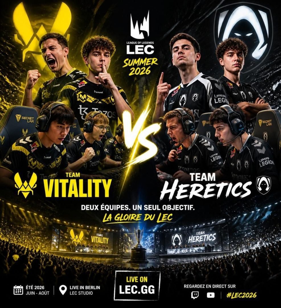 découvrez notre pronostic pour le match de league of legends entre team vitality et team heretics lors du lec du 31 juillet 2026. analyse des performances, stratégies clés et prévisions pour ce duel esport passionnant.