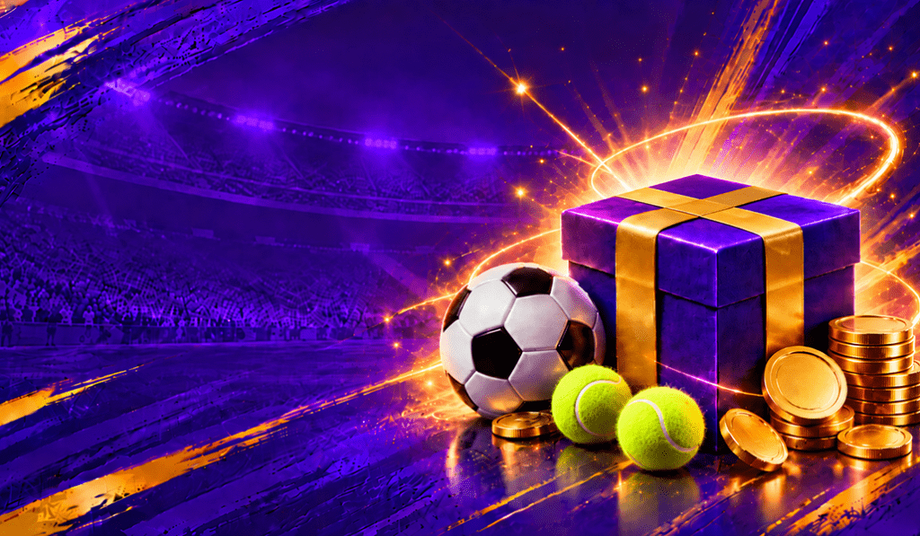 Just4Win sports betting and casino game: gift box, free bonus offer and boosted odds for real money